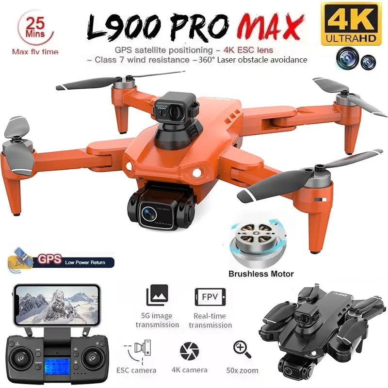 Rc Helicopter Case - L900 Pro MAX Drone GPS, mainan