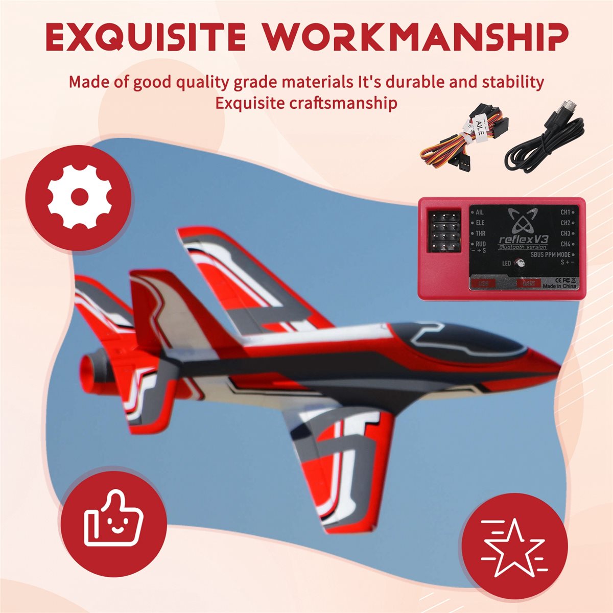 Rc Helicopter Gyro - goodede Untuk FMS Reflex V3 Flight