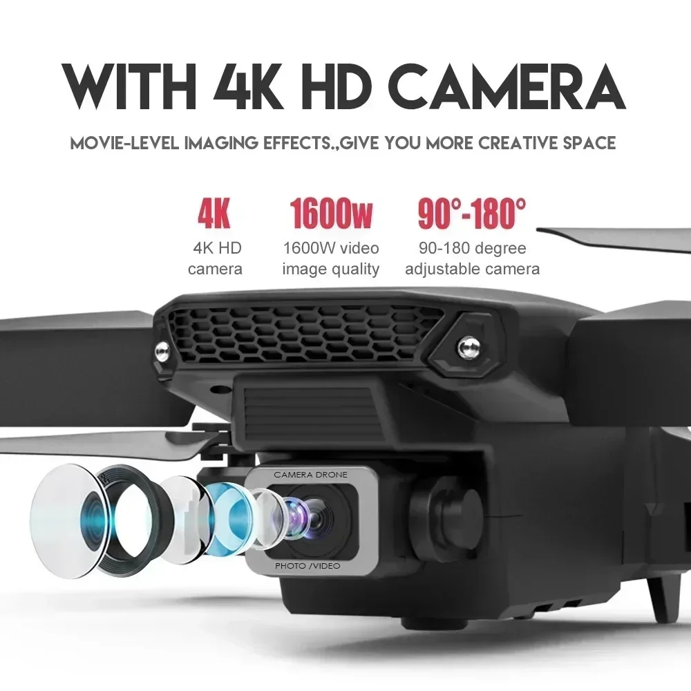 E88 Pro Drone FPV kamera sudut - Rc Helicopter Case ulasan dan harga