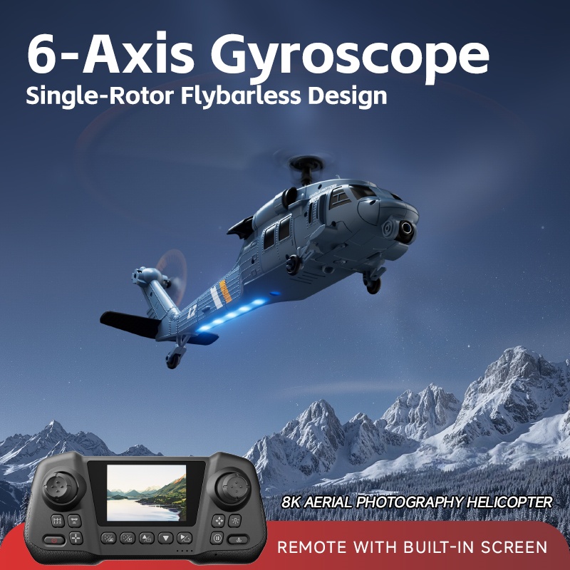 Helikopter RC 8K Flybarless Op - Rc Helicopter Nitro ulasan dan harga