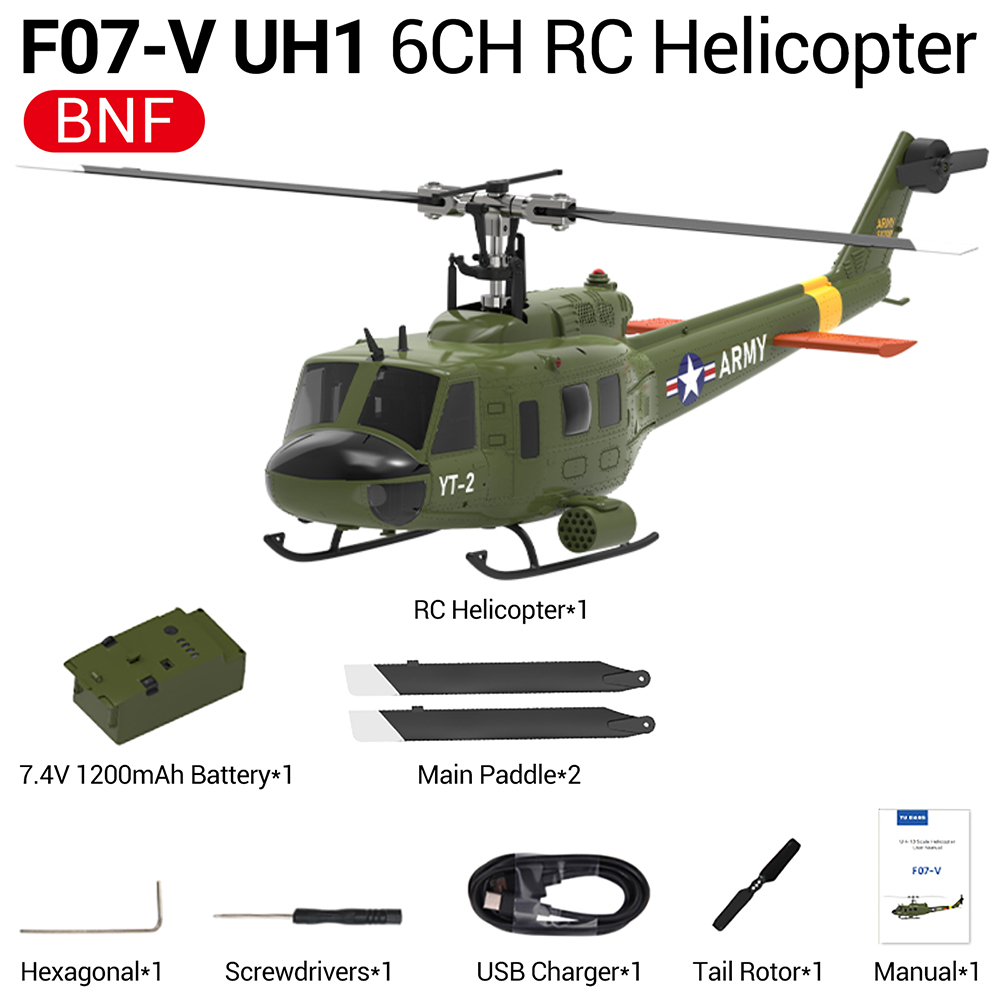 Helikopter RC YUXIANG F07-V UH - Rc Helicopter Gyro ulasan dan harga