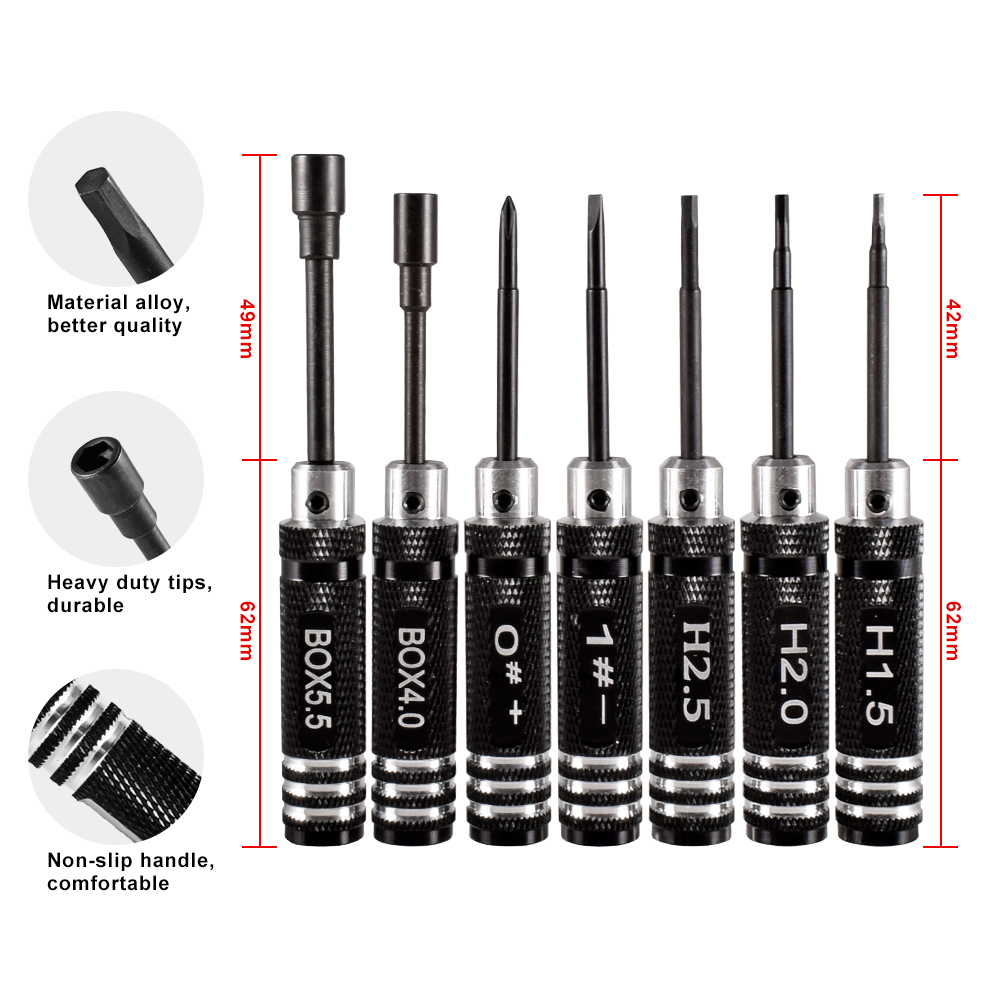 9IMOD RC Hex Driver Set Logam  - Rc Helicopter Tool Kit ulasan dan harga