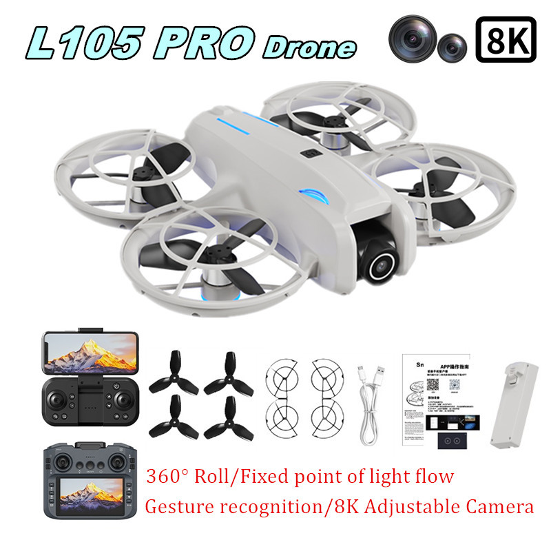 Drone L105 PRO Duel Lensa 8k A - Rc Helicopter Case ulasan dan harga